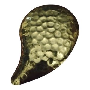 Women's Scarf Clip, Tear Dropped Shape, Gold-toned Metal, Pre-owned